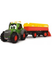 Детска играчка Dickie Toys ABC - Трактор с ремарке за животни, Fendti -1
