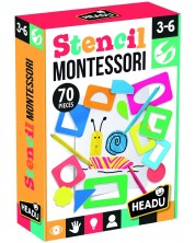 Детска игра Headu Montessori - Разноцветни шаблони -1