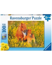 Детски пъзел Ravensburger от 100 XXL части - Шетландско пони