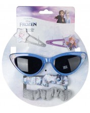 Детски комплект Cerda - Аксесоари за коса и слънчеви очила, Frozen
