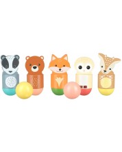 Детски дървен боулинг Orange Tree Toys - Горски животни -1