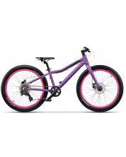 Детски велосипед Cross - Rebel girl 24''x 310, лилав -1