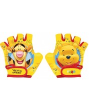 Детски ръкавици за велосипед BIKE SPORT - Winnie The Pooh, жълти -1