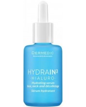 Dermedic Hydrain3 Hialuro Хидратиращ серум за лице, шия и деколте, 30 ml -1