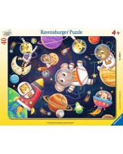 Детски пъзел Ravensburger от 40 части - Астронавти животни