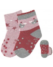 Детски чорапи със силиконови бутончета Sterntaler - 2 чифта, 21/22 размер, 18-24 месеца