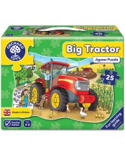 Детски пъзел Orchard Toys - Големият трактор, 25 части -1