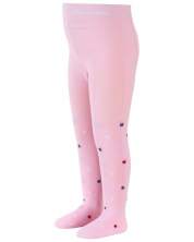 Детски памучен чорапогащник Sterntaler - Звездички, 92 cm, 2-3 години, розов -1