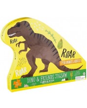 Детски пъзел Floss and Rock - Динозаври, 40 части