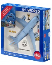 Детски игрален комплект Siku - Самолет с аксесоари