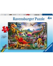 Детски пъзел Ravensburger от 35 части - Терорът на Т-Рекс -1