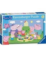 Детски пъзел Ravensburger от 35 части - Забавление под слънцето с Пепа Пиг -1