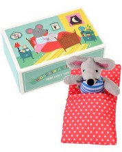 Детска мека играчка Rex London - Мишка в малка къща