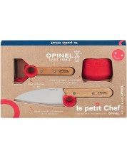 Детски комплект Opinel - Le Petit Chef, червен -1