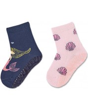 Чорапи със силиконова подметка Sterntaler - Русалка, 25/26 размер, 3-4 години, 2 чифта