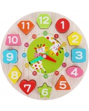 Детска играчка Iso Trade - Дървен часовник -1