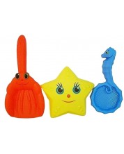 Детски комплект за пясък Raya Toys - 3 части -1