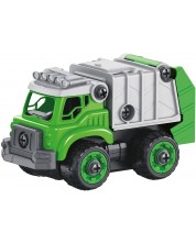 Детска играчка Buki - Боклукчийски камион с радиоуправление и отвертка -1
