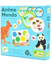 Детска игра с карти Djeco - Животните по света -1