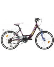 Детски велосипед със скорости SPRINT - Starlet, 20", 310 mm, лилав