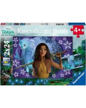 Детски пъзел Ravensburger от 2 x 24 части - Рая и последният дракон -1