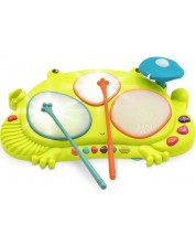 Детска играчка Battat - Барабани, жаба