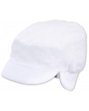 Детска лятна шапка с UV 50+ защита Sterntaler - 49 cm, 12-18 месеца, бяла