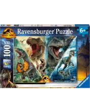 Детски пъзел Ravensburger от 100 XXL части - Господството в Джурасик свят