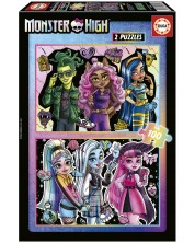 Детски пъзел Educa от 2 x 100 части - Monster High -1