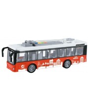 Детска играчка City Service - Градски автобус, със звук и светлина, 1:16 -1