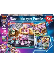 Детски пъзел Ravensburger 3 x 49 части - Пес патрул: Супер филмът -1