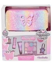 Детски козметичен комплект Martinelia - Shimmer Wings, с несесер, 8 части -1