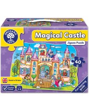 Детски пъзел Orchard Toys - Магически замък, 40 части -1