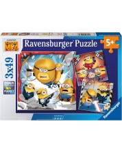 Детски пъзел Ravensburger 3 x 49 части - Аз, проклетникът 4 -1