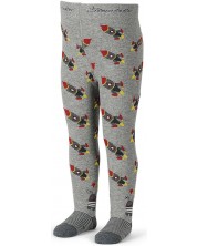 Детски памучен чорапогащник Sterntaler - Ракети, 80 cm, 8-9 месеца, сив -1