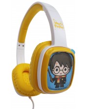 Детски слушалки Flip 'n Switch - Harry Potter, бели/жълти