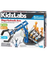 Научен комплект 4М Kidz Labs - Млад инженер, хидравлична ръка -1