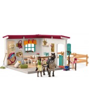 Детски игрален комплект Schleich Horse Club - Стая за почивка в конюшнята