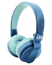 Детски слушалки PowerLocus - Louise&Mann 3, безжични, сини -1