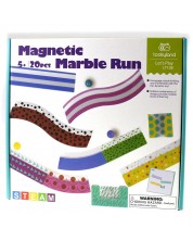Детска игра Tooky Land - Магнитна писта с топчета, Marble Run