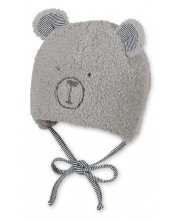 Детска зимна шапка с връзки Sterntaler - Мече, 43 cm, 5-6 месеца