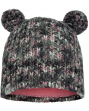 Детска зимна шапка BUFF - Knitted & fleece hat, сива -1