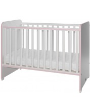 Детско легло Lorelli - Sweet Dream, 60 x 120 cm, бяло и розово -1