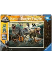 Детски пъзел Ravensburger от 200 XXL части - Джурасик свят