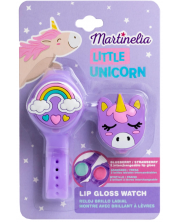Детски балсам за устни Martinelia - Unicorn, часовник, 2 аромата -1