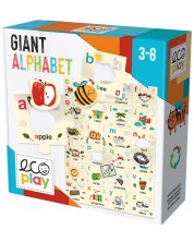 Детска игра Headu Ecoplay - Гигантска азбука с букви и думи -1