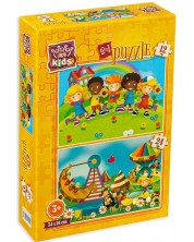 Детски пъзел Art Puzzle 2 в 1 - Детски приключения -1
