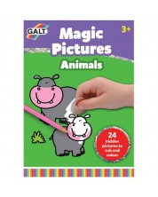 Детска книжка изтрий и оцвети Galt - Животни