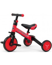 Детско колело Milly Mally - Optimus, 3в1, Червено