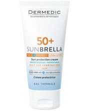 Dermedic Sunbrella Слънцезащитен крем, за мазна и комбинирана кожа, SPF50+, 50 ml